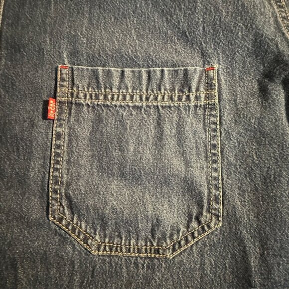 Levi's Vintage Red Tab Denim Shirt Chest Pockets Shacket  Size XL w/defect - Picture 3 of 10